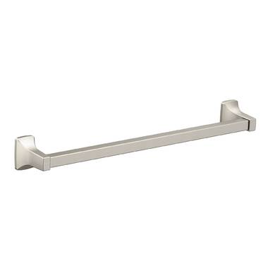 Brushed nickel best sale towel rod